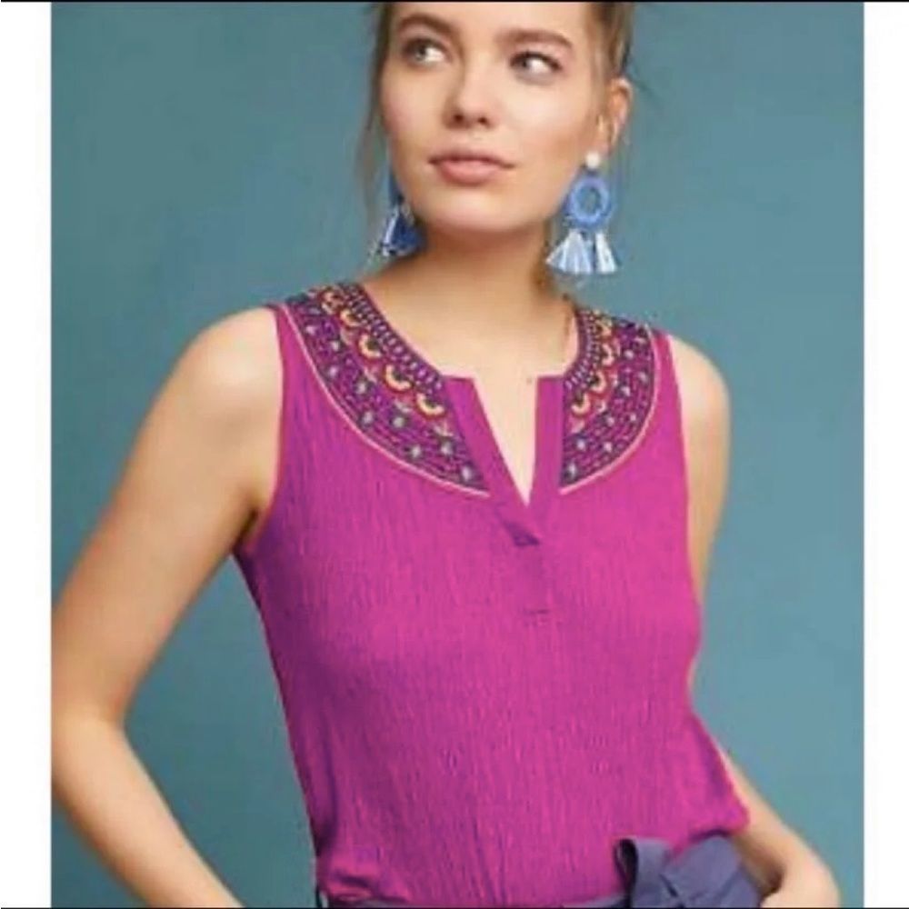 NWT Anthropologie Akemi + Kin beaded tank